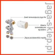 Zestaw 12 - do podłogi, gwint M24